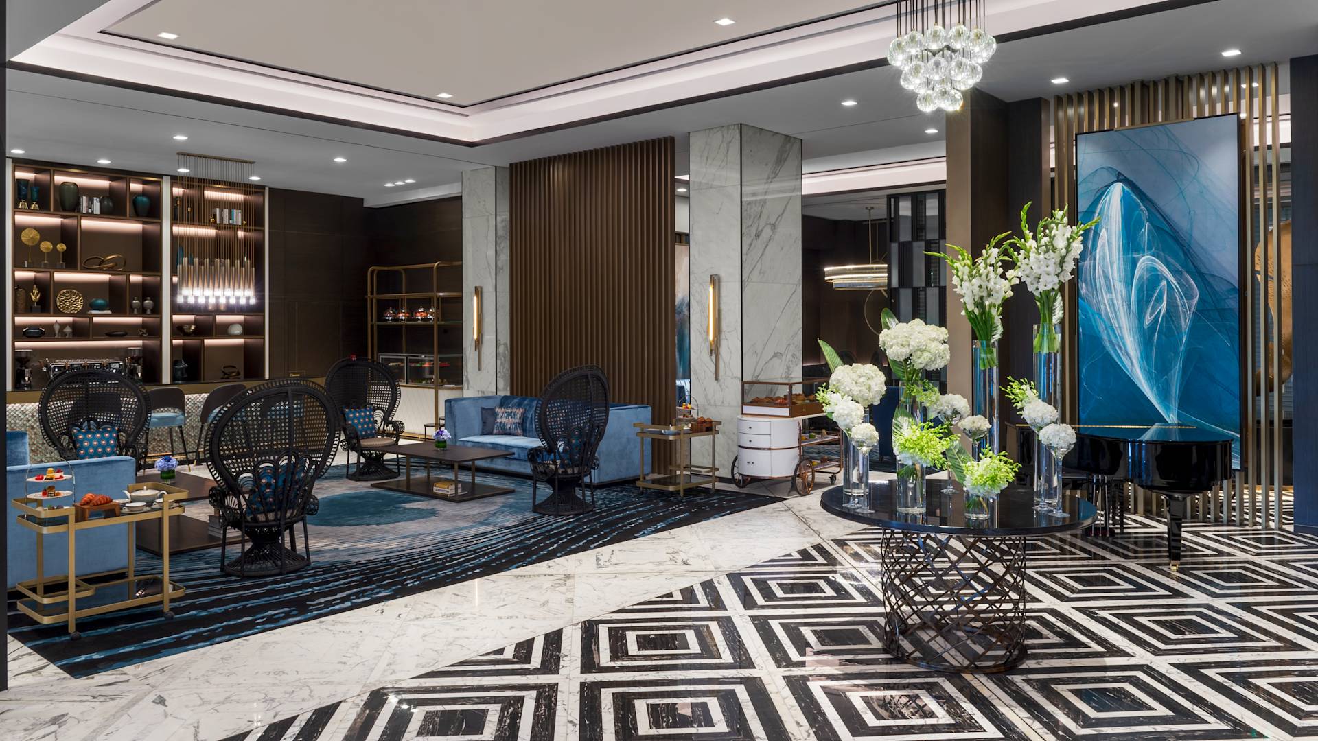 Peacock Alley Waldorf Astoria Kuwait Luxury Hotel